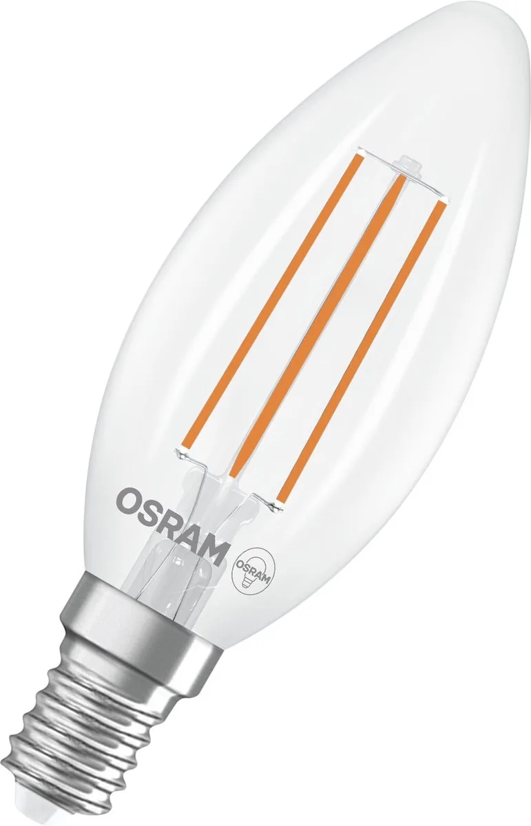 Classic LED E14 Kaars Filament Helder 2.2W 470lm - 840 Koel Wit | Vervangt 40W de Osram – photo produit