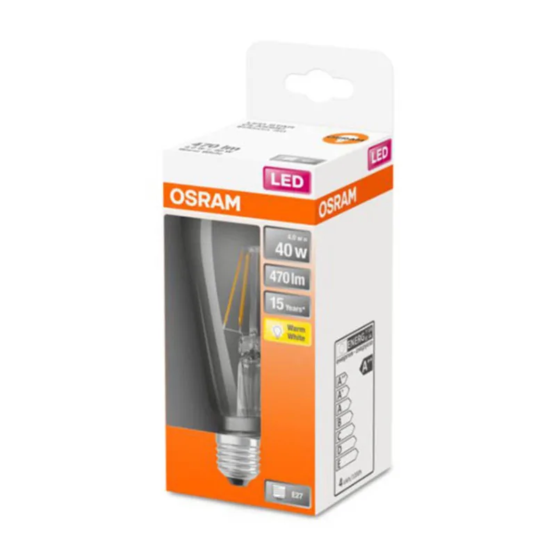Classic ST LED-pære E27 4W 2.700K klar fra Osram – produktbillede