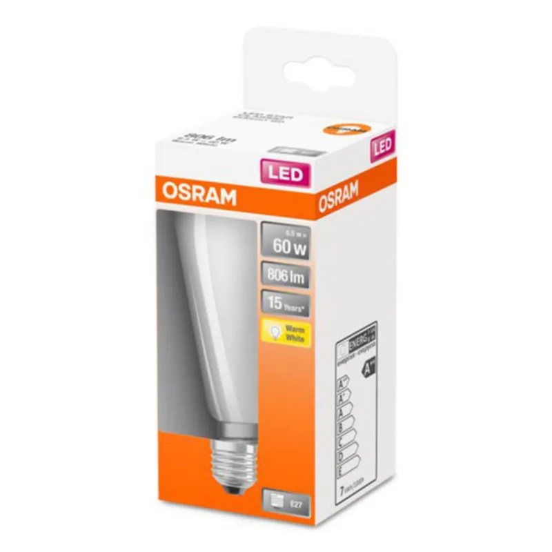 Classic ST LED-lampa E27 6,5W 2 700 K opal från Osram – produktbild
