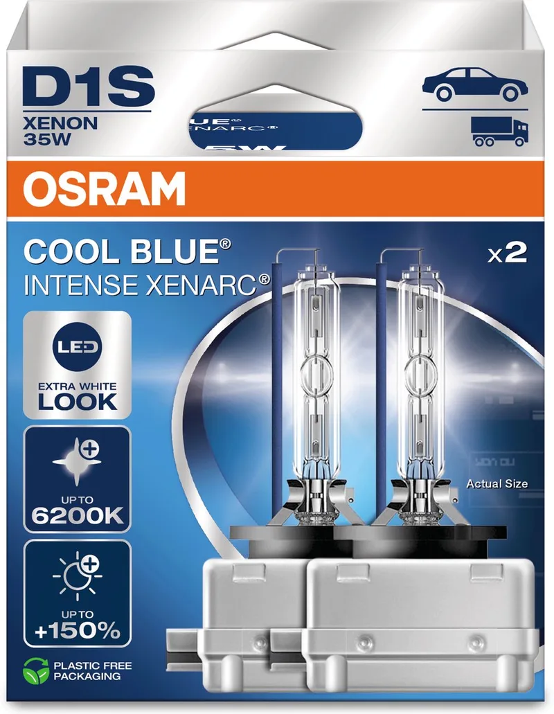 Automotive 4062172397643 Xenonlampa Xenarc Cool Blue D1S 35 W 85 V från Osram – produktbild