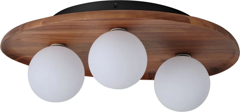 Decor Acacia Nest Plafondlamp, Acacia Hout Bruin, G9 Versie, Metaal, Glas, Textielkabel från Osram i Houten decor – produktbild