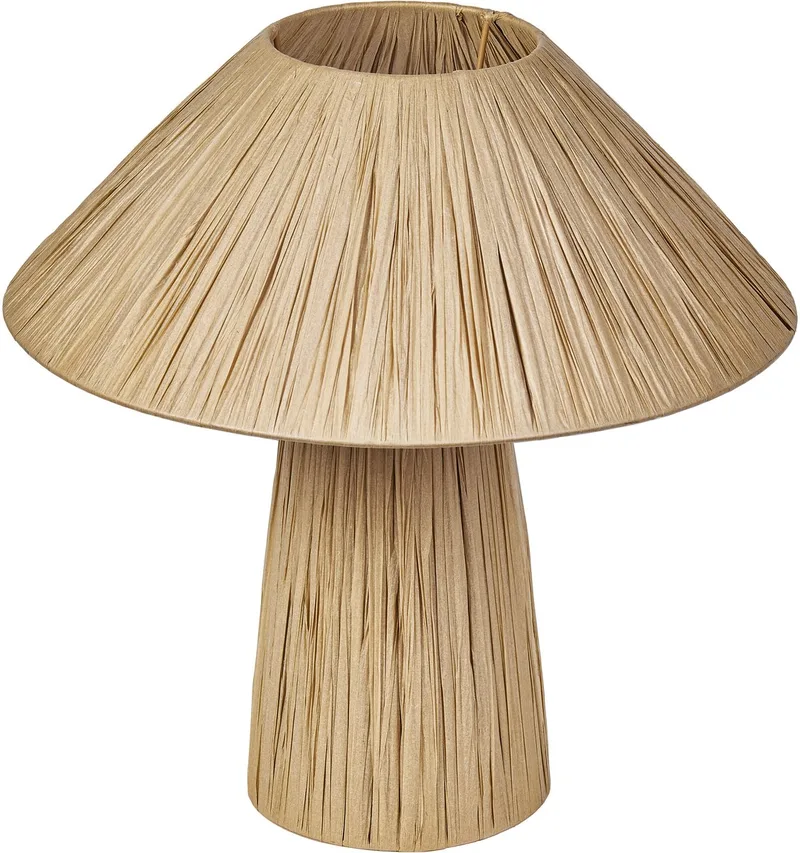 Decor Bamboo Paper Hut tafellamp, E27, niet dimbaar, IP20, bamboe/papier, 400mm fra Osram i Brun – produktbillede