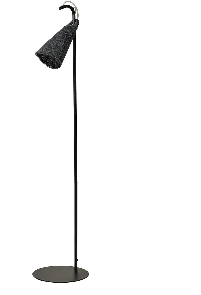 Decor Bell vloerlamp E27 250 mm, vloerlamp, metaal, PCR, met flexibel verstelbare lampenkap från Osram i Svart – produktbild