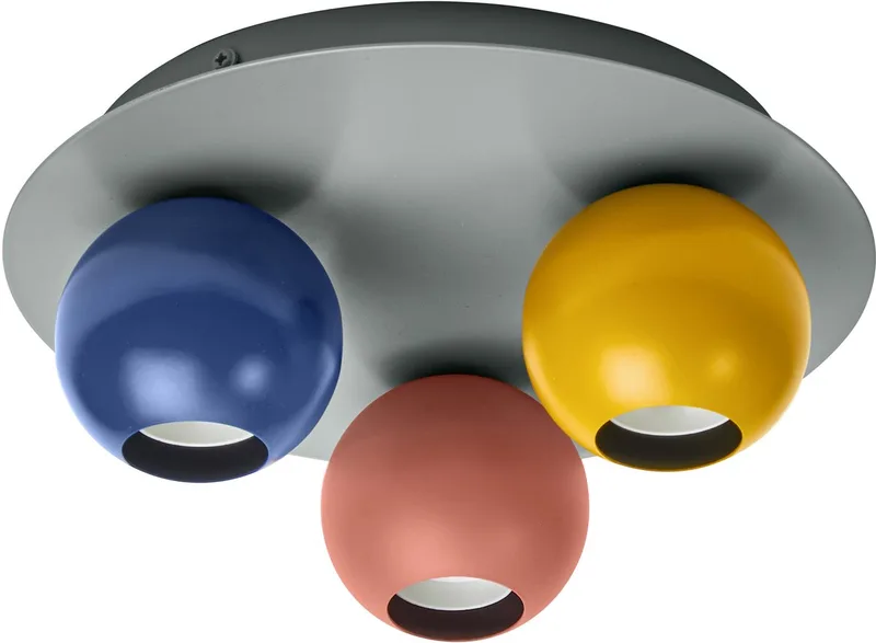 Decor Bubble decoratieve plafondlamp, 3-lamps met E27-fitting, 250 mm, IP20, metaal, veelkleurig by Osram in Multi kleur – product photo