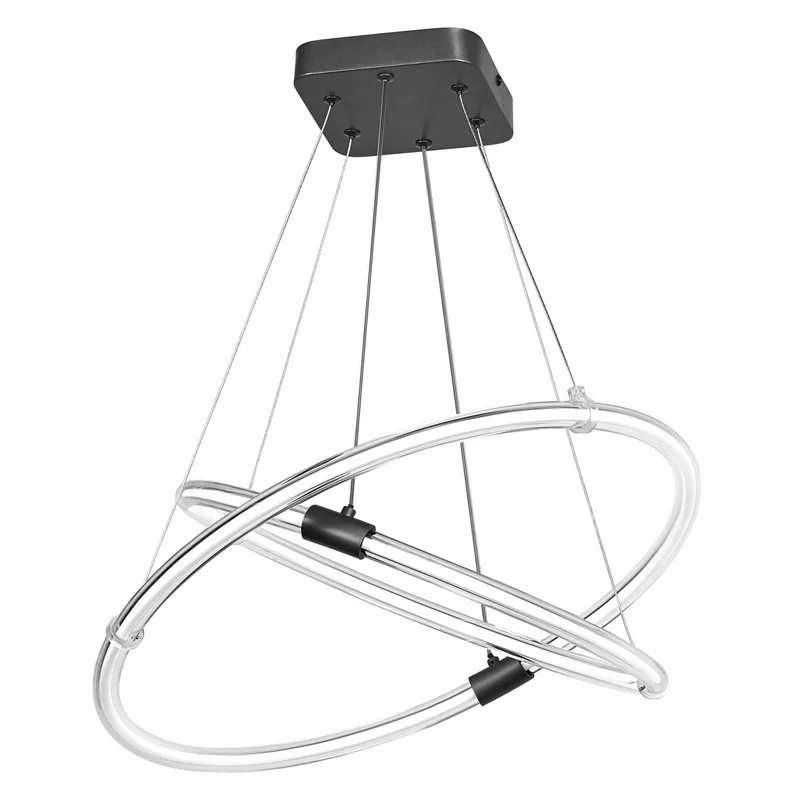 Decor Celestio Hanglamp, 21W, 2400lm, 3000K, Polycarbonaat, Click Dim, Filamentontwerp de Osram en Gris foncé – photo produit