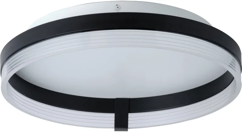 Decor Circle LED Plafondlamp, Acryl, 400mm, 25W, 1350lm, CCT 3000-6500K, CLICKCCT från Osram i Svart – produktbild