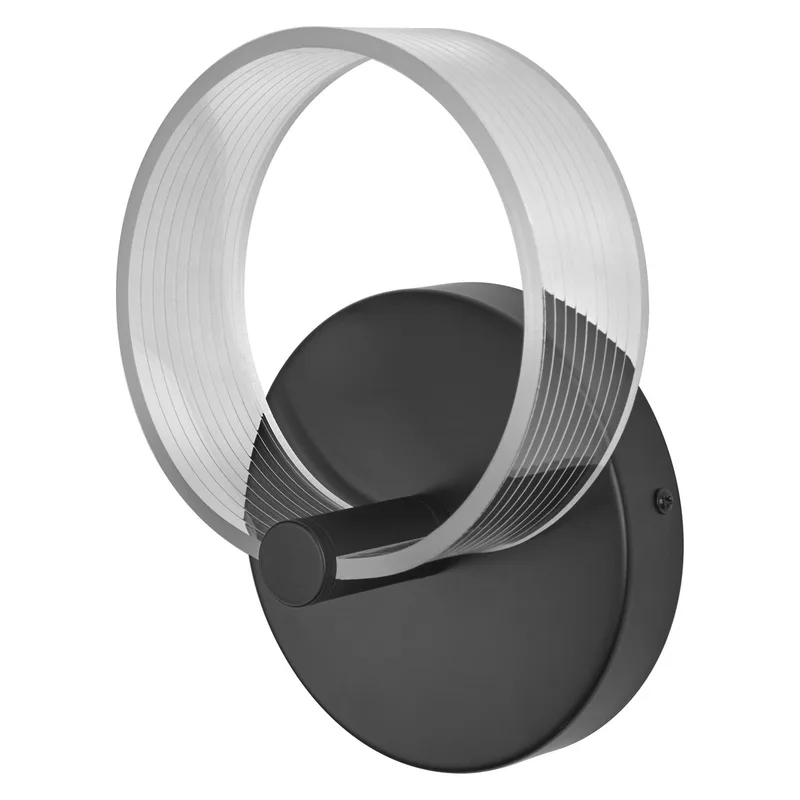 DECOR Circle wandlamp, 8W, 370lm, 3000K/4200K/6500K, lichtkleur selecteerbaar warm wit, koud wit, koud wit daglicht, met Click CCT, niet dimbaar, IP20, PMMA, LED niet vervangbaar de Osram en Noir – photo produit