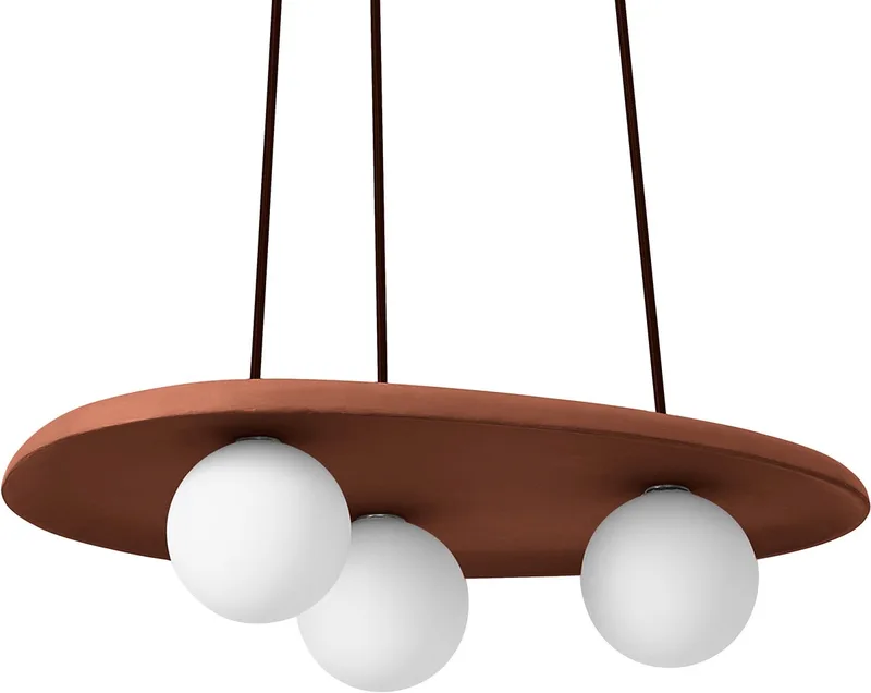 Decor Clay Nest hanglamp, 3xG9, niet dimbaar, IP20, klei de Osram en Marron – photo produit