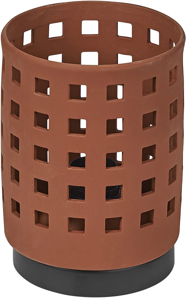 Decor Clay Windows tafellamp, 1xE27, IP20, niet dimbaar, klei/metaal, 145mm de Osram en Marron – photo produit