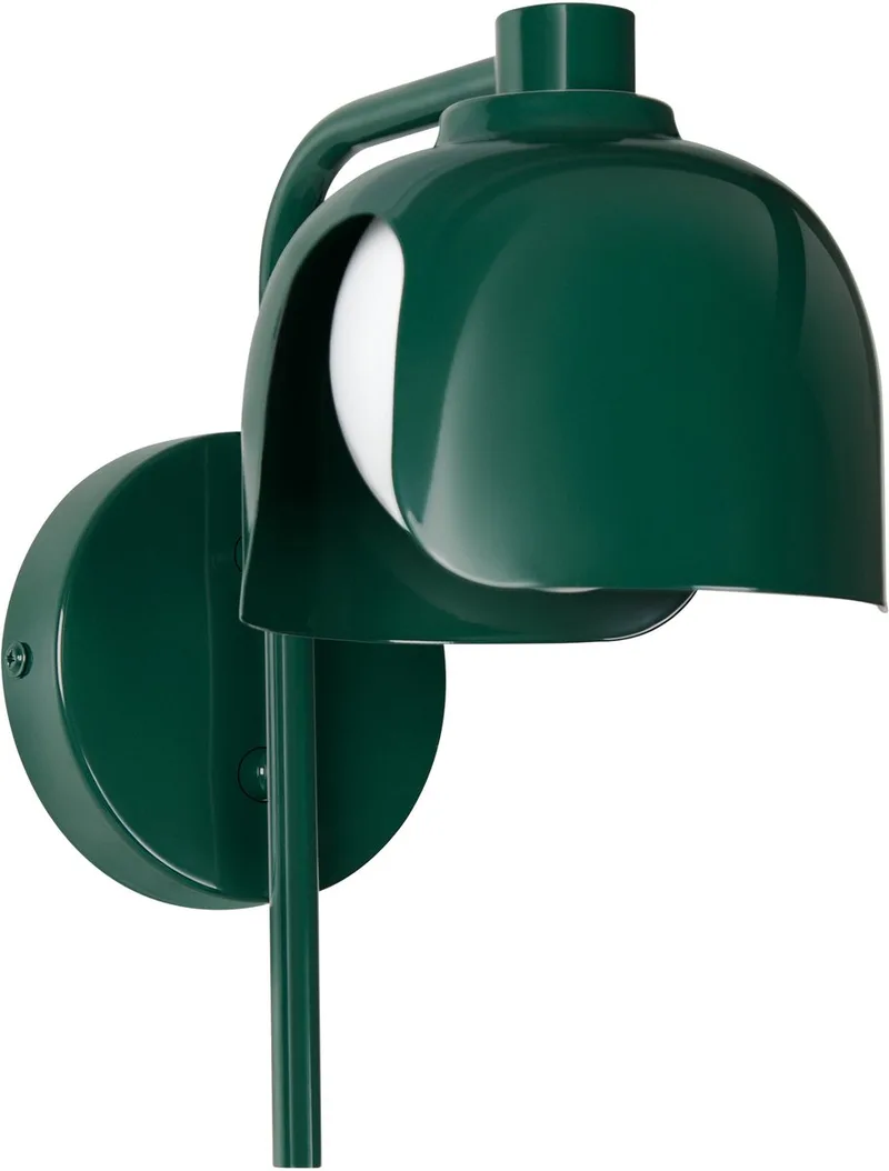 DECOR Corolle Wandlamp, Metaal Glas, G9 Versie, Textielkabel, Retro stijl by Osram in Green – product photo