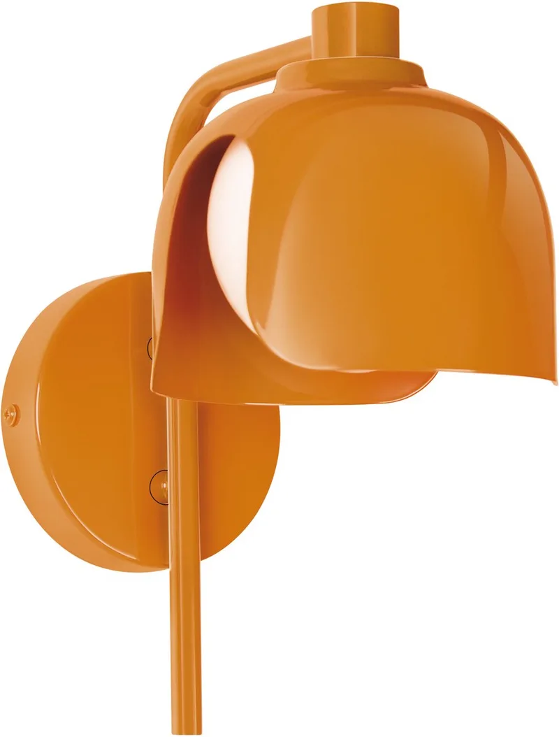 DECOR Corolle Wandlamp, Oranje Metaal Glas, G9 Versie, Textielkabel, Retro stijl by Osram – product photo