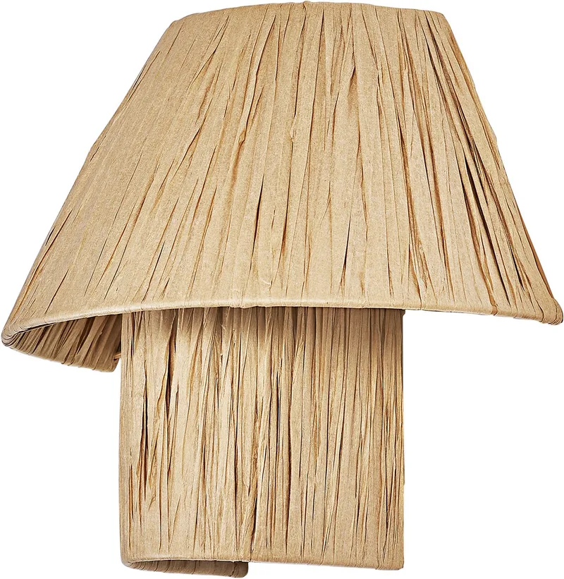 Decor decoratieve wandlamp met bamboe lampenkap, 280 mm, E27 fitting, IP20 by Osram in Brown – product photo