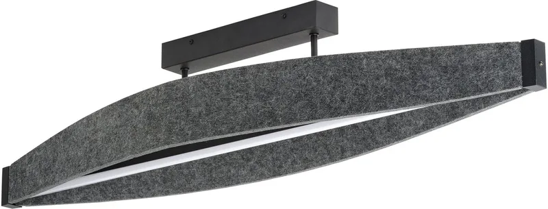 Decor Flat Felt LED Plafondlamp 23W 3000K 800lm Grijs, Plafondlamp, Vilt, Aluminium, permanent geïnstalleerd från Osram i Mörkgrå – produktbild