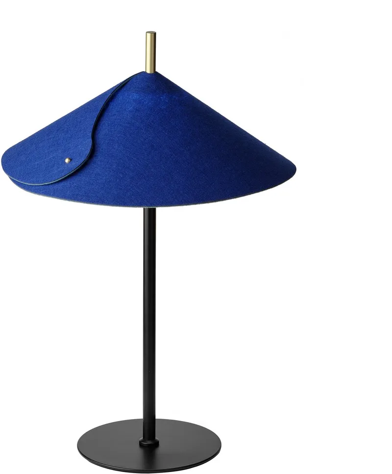 Decor Flip Tafellamp G9 350mm, Tafellamp, Vilt, Staal, met Touch-Dim functie en USB-batterij från Osram i Blå – produktbild