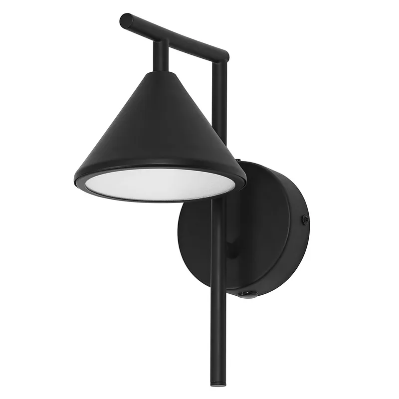 Decor Fuji, decoratieve wandlamp, 5W, 930 warm wit, 180lm, 3000K, niet dimbaar, IP20, staal, lamp niet vervangbaar de Osram en Noir – photo produit