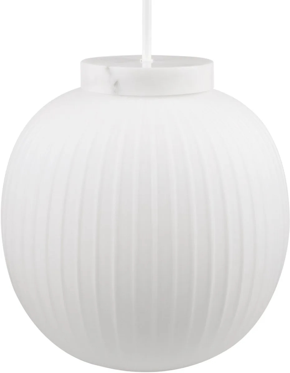 Decor Glass Lantern Marble Marble Pendant E27 de Osram en Blanc – photo produit
