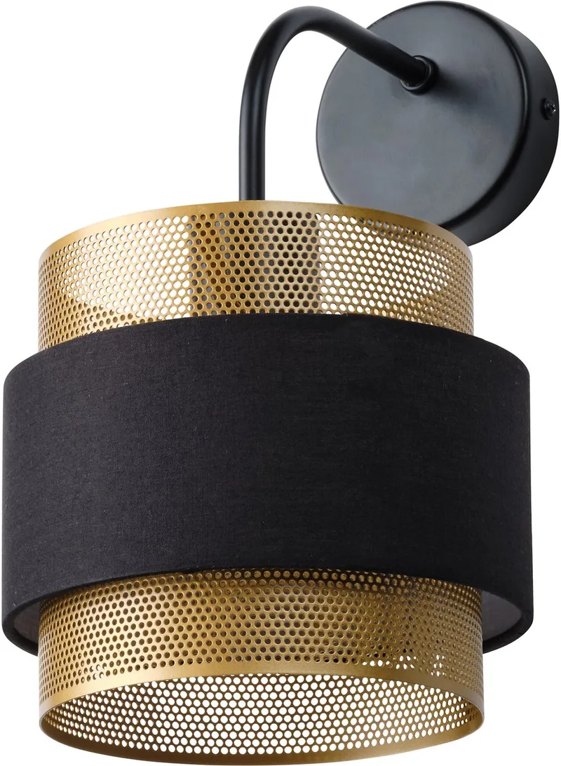 DECOR Hornet wandlamp E27 Zwart Goud, wandlamp van Metaal en textiel, voor warme wandverlichting by Osram in Black, Gold – product photo