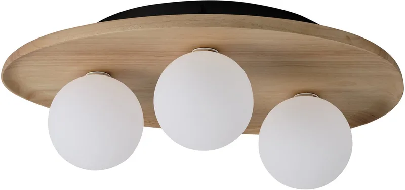 Decor Houten Nest LED Plafondlamp, Bruin Rubberhout, 1xG9 Versie, Textielkabel, IP20 fra Osram i Houten decor – produktbillede
