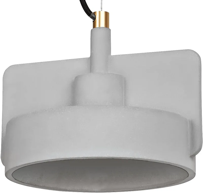 Decor Mold decoratieve hanglamp met gegoten betonnen lampenkap, 225 mm, met E27 fitting, IP20 van Osram in Donkergrijs – productfoto