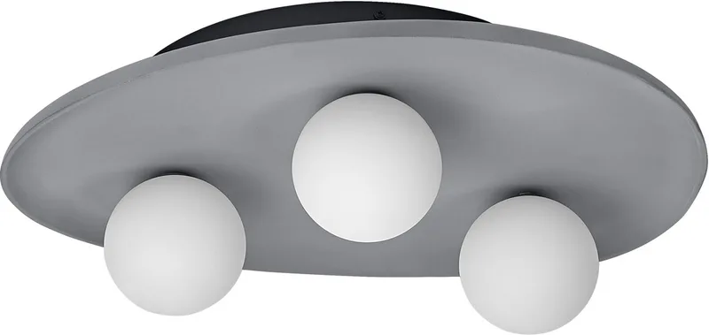 Decor Nest decoratieve plafondlamp van beton, 3-lamps, met G9 fitting, IP20 de Osram en Gris – photo produit