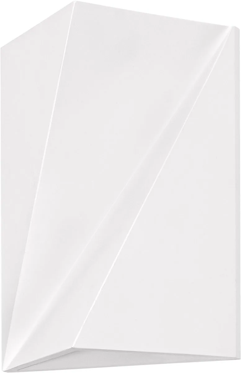 Decor Origami Swan, design wandlamp met gips Origami kap in de vorm van een zwaan, 2 lampen, met G9-stekkervoet, IP20 de Osram en Blanc – photo produit