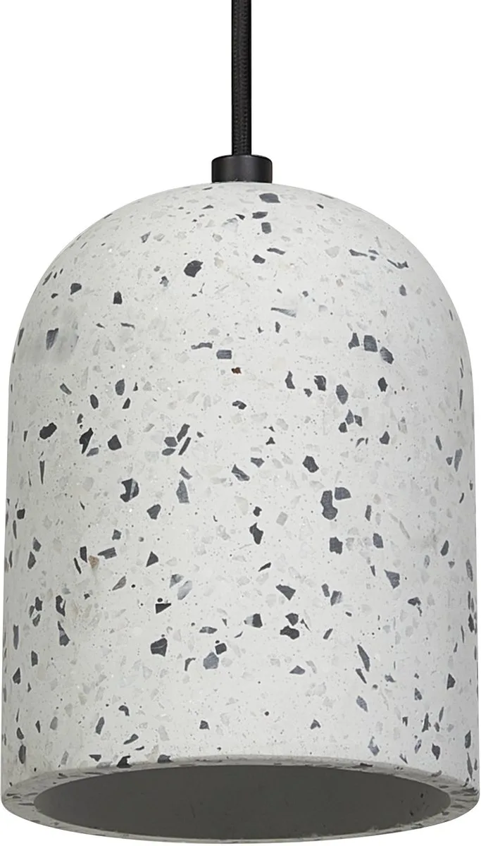 Decor Pill decoratieve hanglamp met pilvormige lampenkap, 150 mm, met E27 fitting, gemaakt van terrazzo, IP20 van Osram in Wit – productfoto