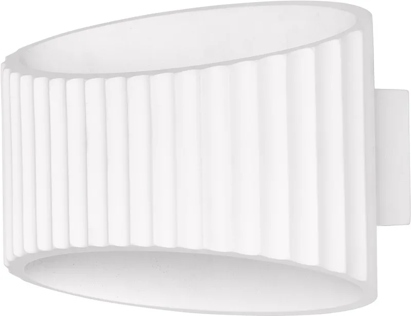 Decor Plaster Band decoratieve wandlamp van gips, 255 mm, met E27 fitting, IP20 de Osram en Blanc – photo produit