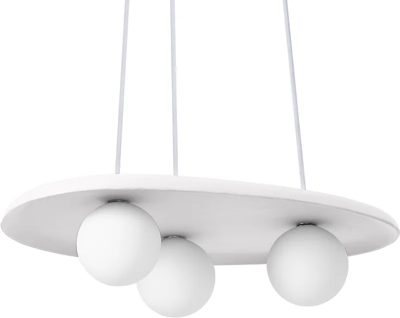 Decor Plaster Nest decoratieve hanglamp van gips, 3-lamps, met G9-fitting, IP20 van Osram in Wit – productfoto