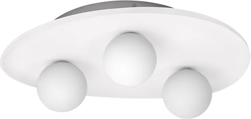 Decor Plaster Nest decoratieve plafondlamp van gips, 3-lamps, met G9-stekkervoet, IP20 de Osram en Blanc – photo produit