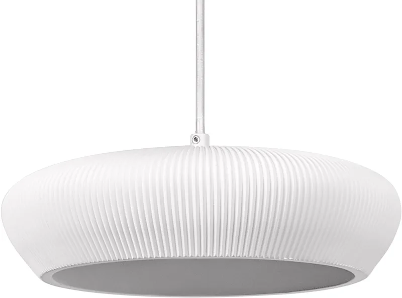 DECOR Plaster Pure gips hanglamp, 283 mm, donkergrijs met metaal en gips behuizing, voor moderne binnenverlichting, flexibele lampkeuze dankzij de E27 fitting von Osram in Weiß – Produktfoto