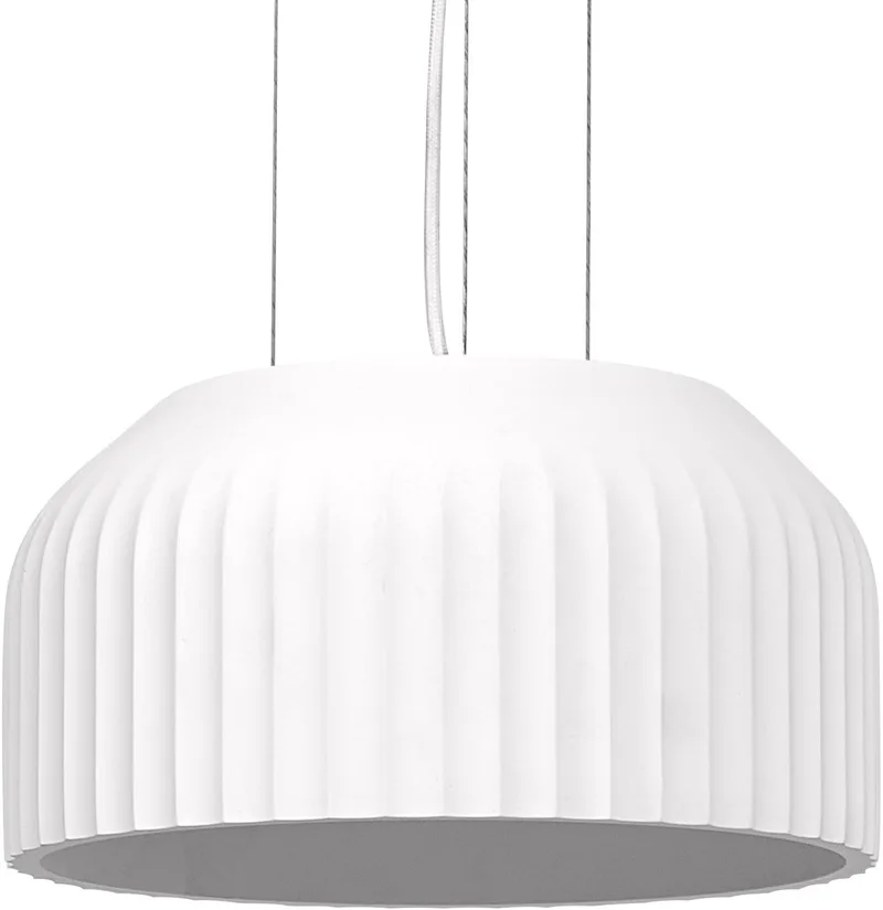 Decor Plaster Routes decoratieve hanglamp van gips, 300 mm, met E27 fitting, IP20 van Osram in Wit – productfoto