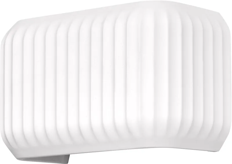 Decor Plaster Routes Wall decoratieve wandlamp van gips, 250 mm, met E27 fitting, IP20 van Osram in Wit – productfoto
