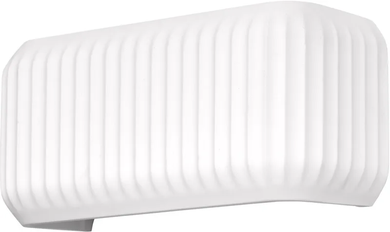 Decor Plaster Routes Wall decoratieve wandlamp van gips, 330 mm, 2-lamps, met E27 fitting, IP20 van Osram in Wit – productfoto
