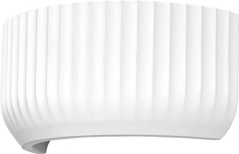 Decor Plaster Routes Wall Up decoratieve wandlamp van gips, 310 mm, met E27 fitting, IP20 de Osram en Blanc – photo produit