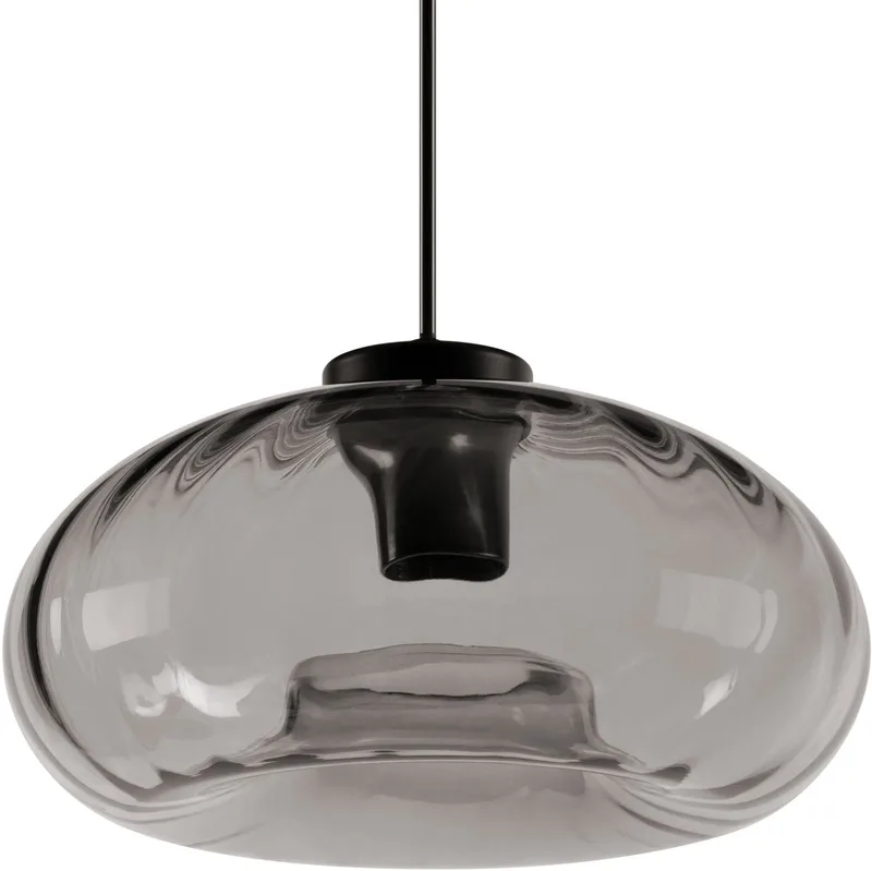 DECOR Rookglas Hanglamp, Metalen rookglas, E27 Versie, 280mm diameter fra Osram i Sort – produktbillede