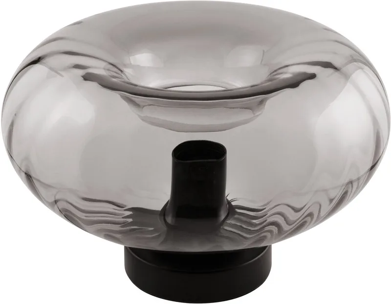 DECOR Rookglas Tafellamp, Metalen rookglas, E27 Versie, 280mm diameter fra Osram i Sort – produktbillede
