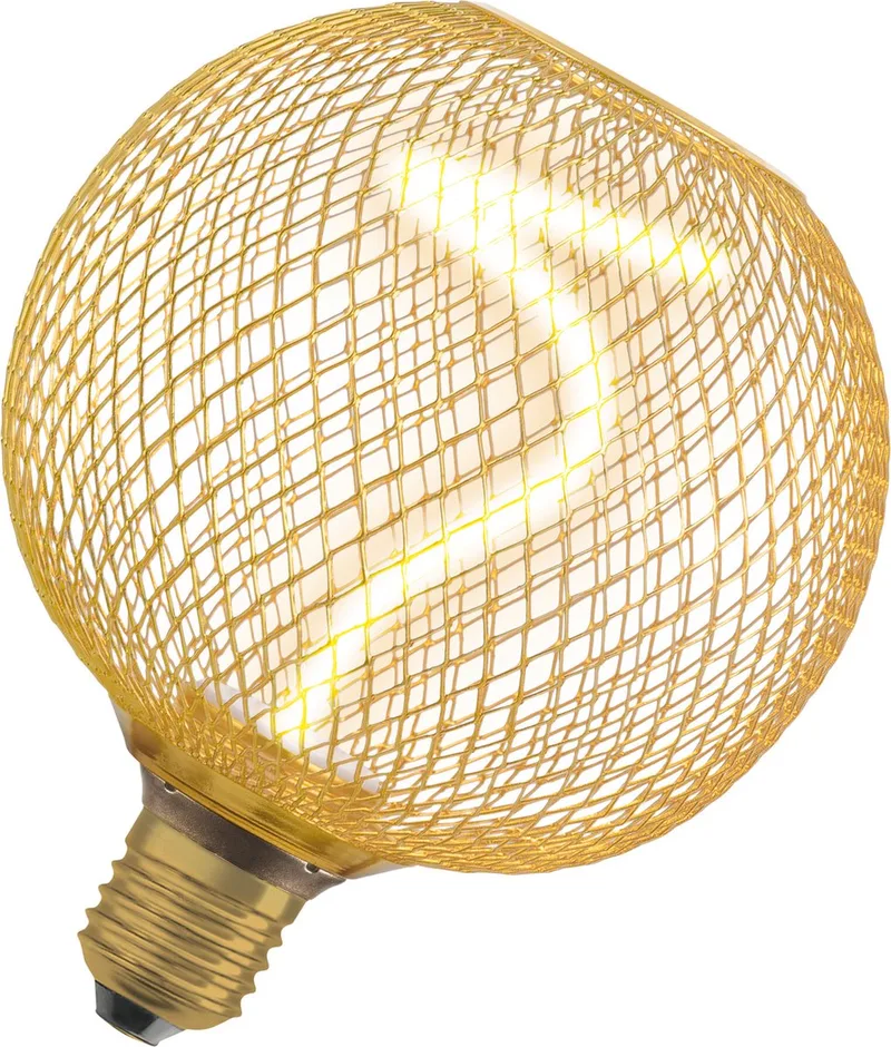 LED-pære E27 Filament Spiral Globe Guld 170lm DIM 3,5W/818 fra Osram – produktbillede 1 af 3