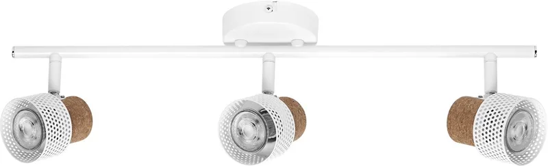 DECOR SPOT CORK, 3 x 3,4W, 690lm, spot, verstelbare koppen, veelzijdig gebruik, interieurspot, vervangbare ledlampen, dimbaar, warm witte lichtkleur, GU10 by Osram in White – product photo