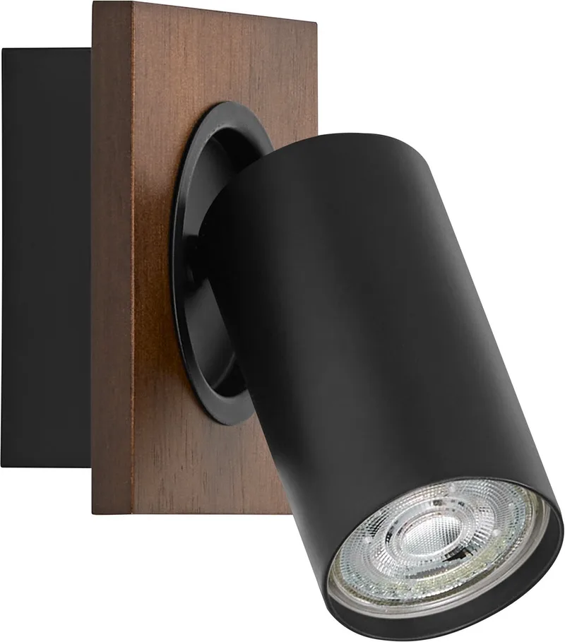 loftspotter MERCURY sort 1 Spot GU10-LED 927 dæmpbar fra Osram i Houtdecor, Sort – produktbillede
