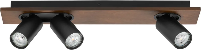 loftspotter MERCURY sort 3-Spot GU10-LED 927 dæmpbar fra Osram i Houtdecor, Sort – produktbillede