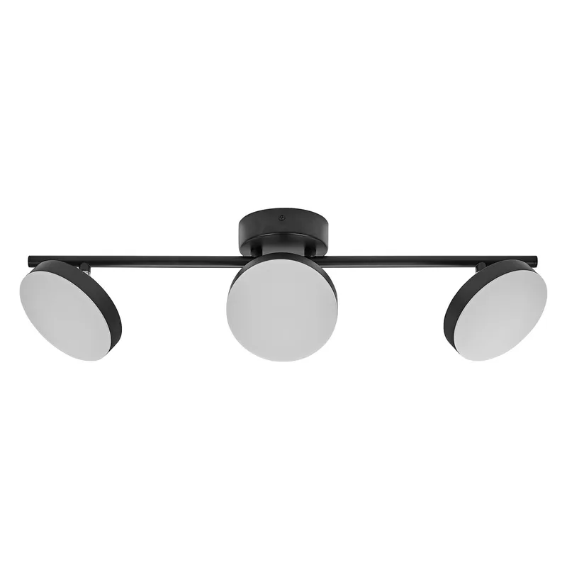 Decor Spot Moon lamp 3 verstelbare lampkoppen, 16 W, 840 lm, 3000 K, metalen behuizing, functioneel en minimalistisch design, eenvoudig te installeren, LED niet vervangbaar by Osram in Black – product photo