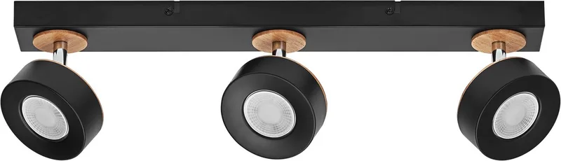 DECOR SPOT PLUTO, 14,4W, 960lm, spot, verstelbare koppen, veelzijdig gebruik, interieurspot, warm witte lichtkleur, hoogwaardige optiek, eenvoudige installatie van Osram in Zwart – productfoto