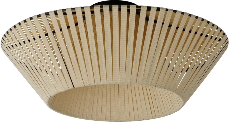 Deckenlampe Decor Stripes beige Ø 40,5 cm Textil E27 von Osram in Beige – Produktfoto