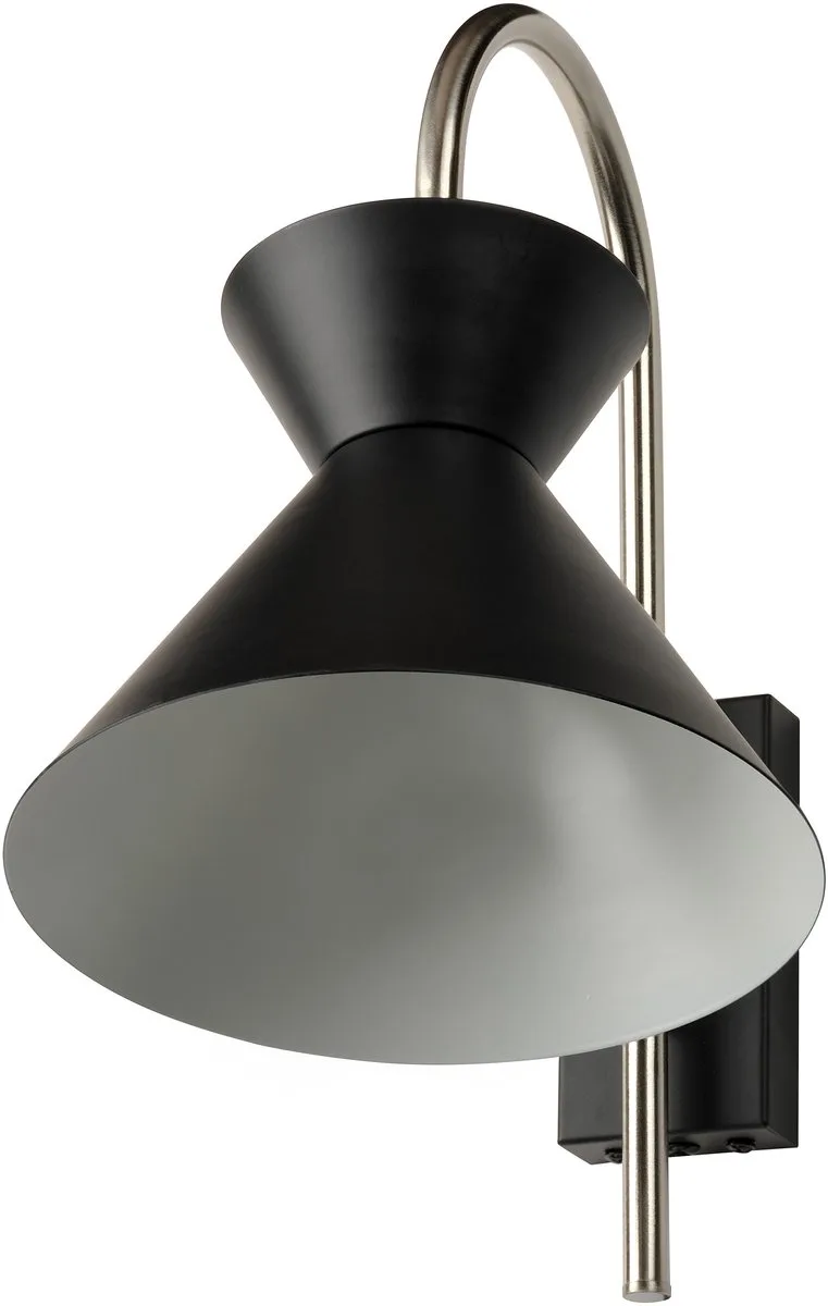 DECOR Taille Wandlamp E27 Staal, beweegbare kop, voor Slaapkamer Modern, IP20 de Osram en Noir – photo produit