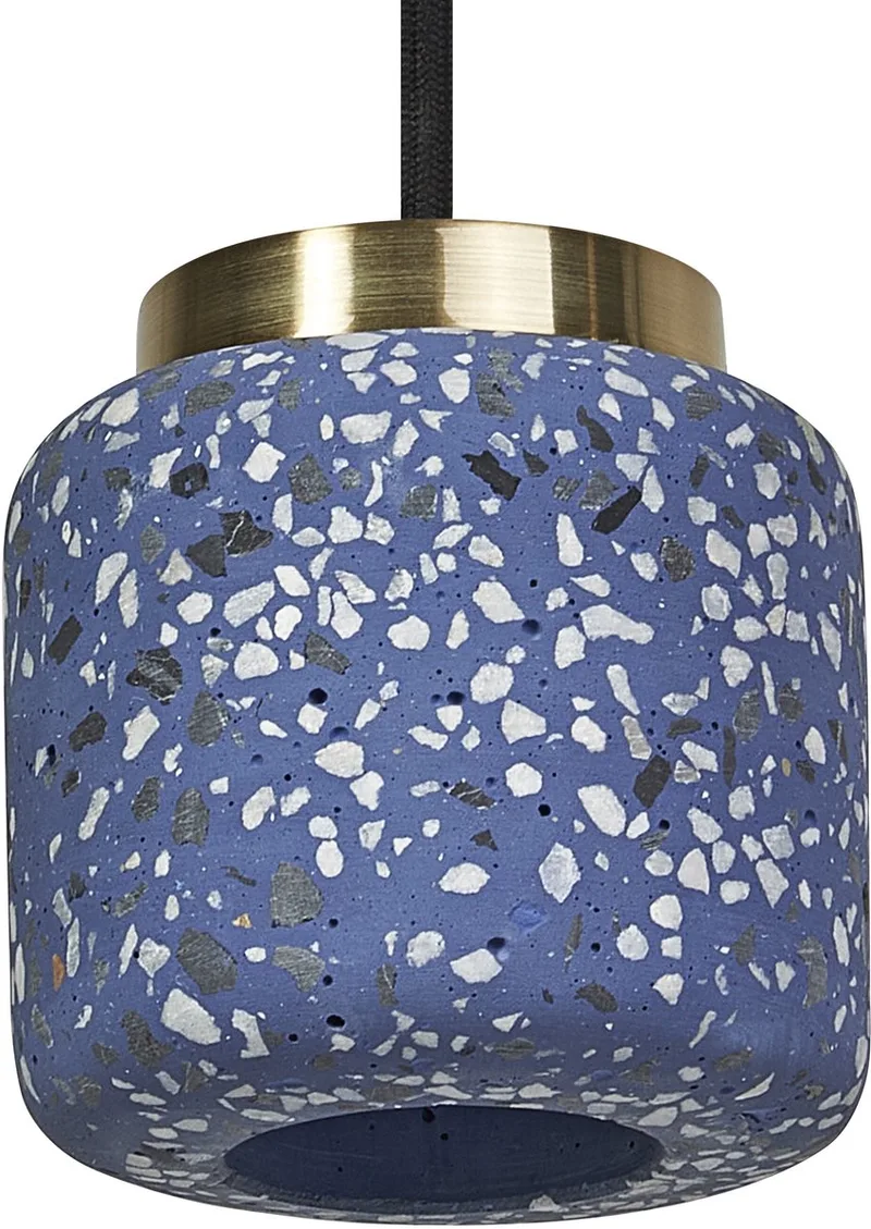 Decor Terrazzo decoratieve hanglamp met gouden accenten , 100mm, met GU10 fitting de Osram en Bleu – photo produit