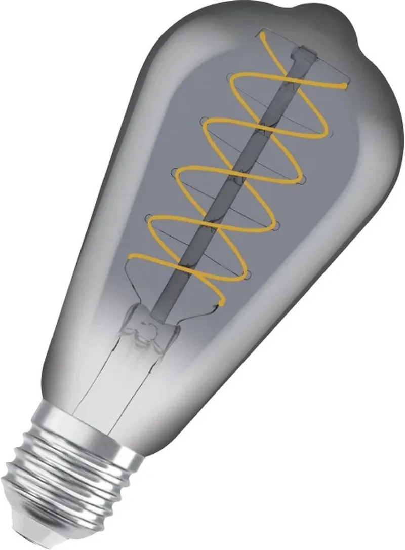 Dimbare LED lampen, Vintage Edition, 30 watt vervanging, E27, ST64-vorm, 1800 Kelvin, Warm Comfort Light, Helder glas, enkele verpakking de Osram – photo produit