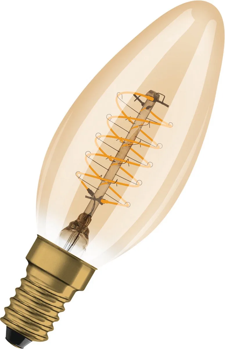 Dimmbare LED-Lampen, Vintage-Edition, 25 Watts Ersatz, E14, B-shape, 2200 Kelvin, Warm Comfort Light, Klares Glas, single Pack de Osram – photo produit