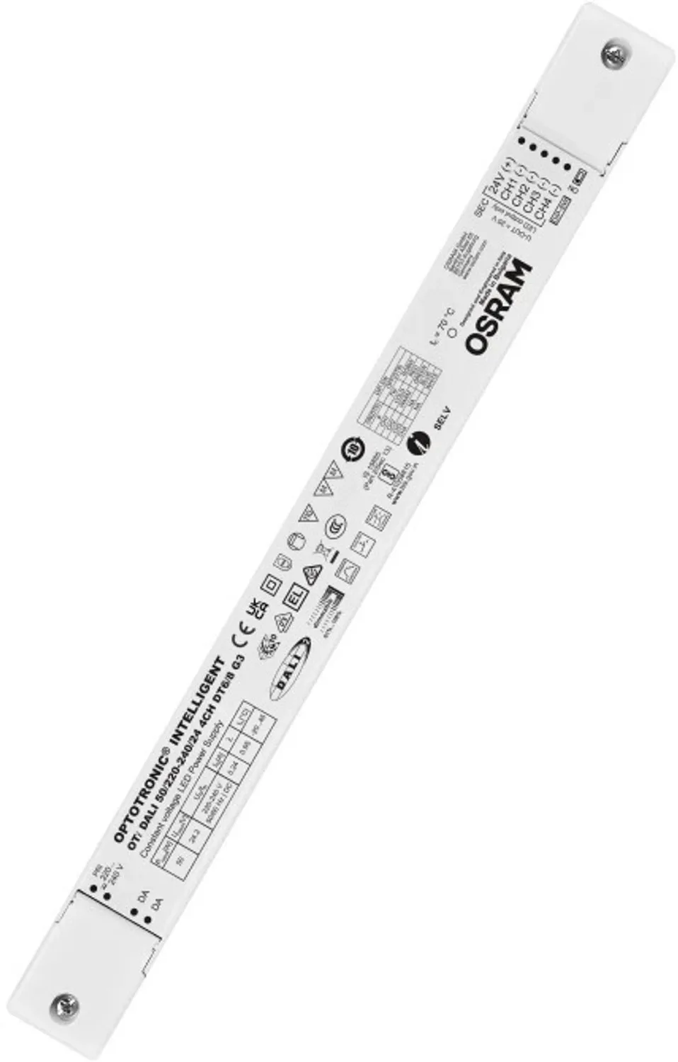 Doos 20x Osram LED Driver | CV Power supplies with DALI 50/220-240/ 24 4CH DT6/8 G3 | DALI Dimbaar IP20 de Osram – photo produit