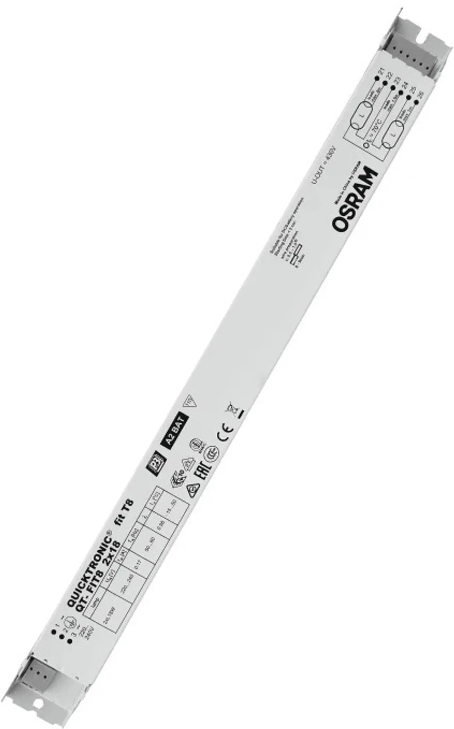 Doos 20x Osram QUICKTRONIC Voorschakelapparaat | 2X 18W IP20 von Osram – Produktfoto