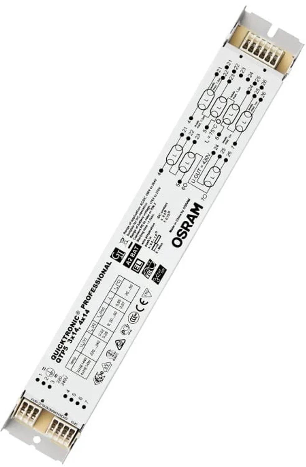Doos 20x Osram QUICKTRONIC Voorschakelapparaat | 4X 14W IP20 von Osram – Produktfoto